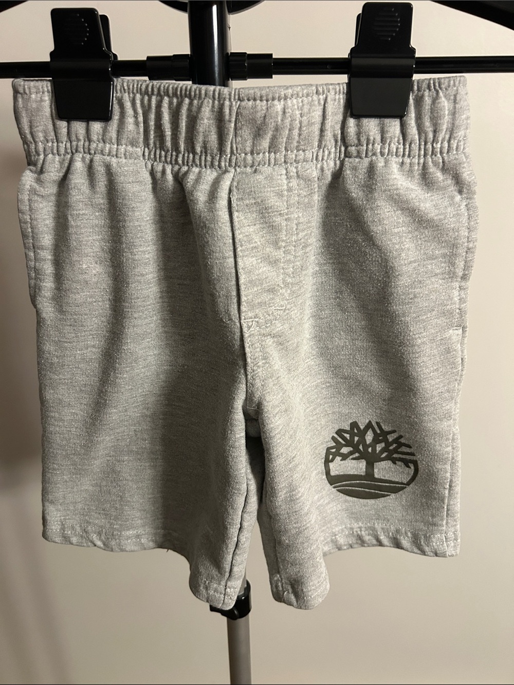 Timberland Heather Gray Kids Logo Sweat Shorts